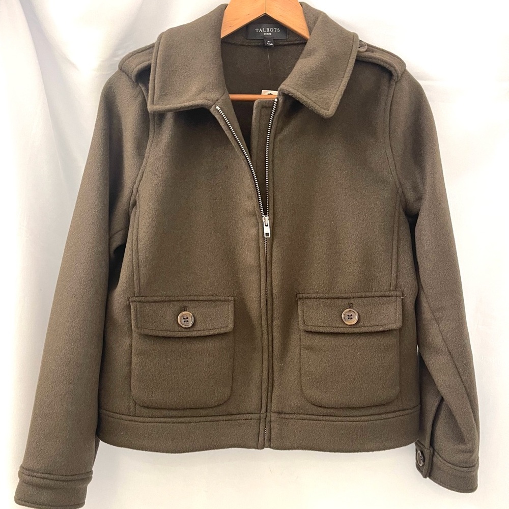Talbots Wool Bomber Jacket